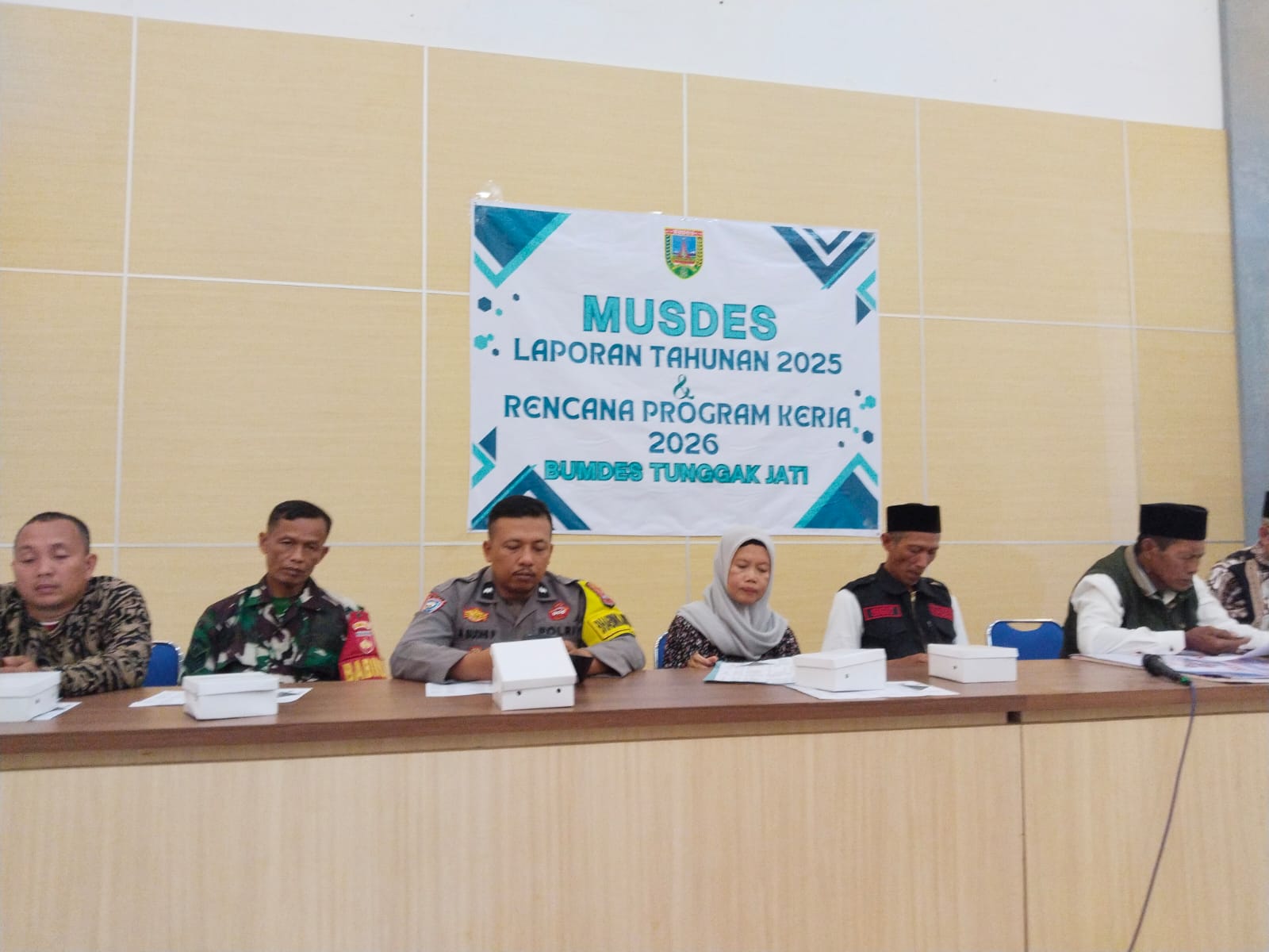 Suasana Musdes Laporan Tahunan BUM Desa Tunggak Jati Japan (6/1/2026)